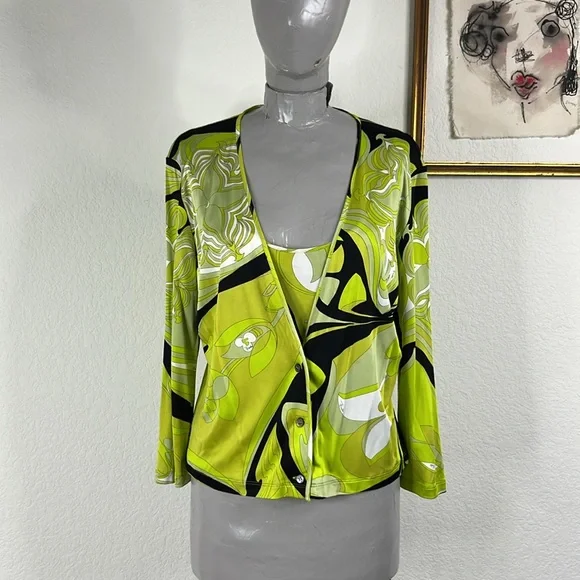 EMILIO PUCCI Vintage SS01 Cardi Tank Set - Picture 2 of 16